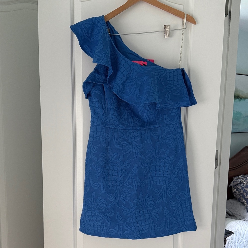 Lilly Pulitzer Blue Textured Dress